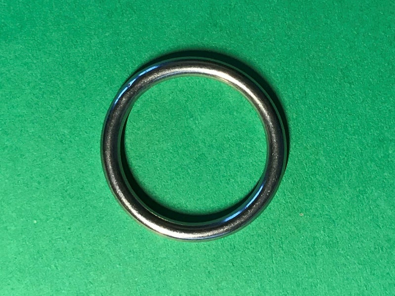 US Stainless 10 Pieces Stainless Steel 316 Round Ring Welded 1/8" x 3/4" (3mm x 20mm ID) Marine Grade - Image 2